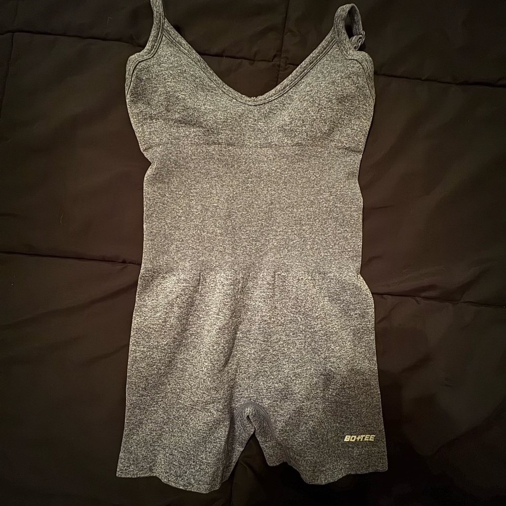 Gray BODTEE Sleeveless Bodysuit Xs fits small
